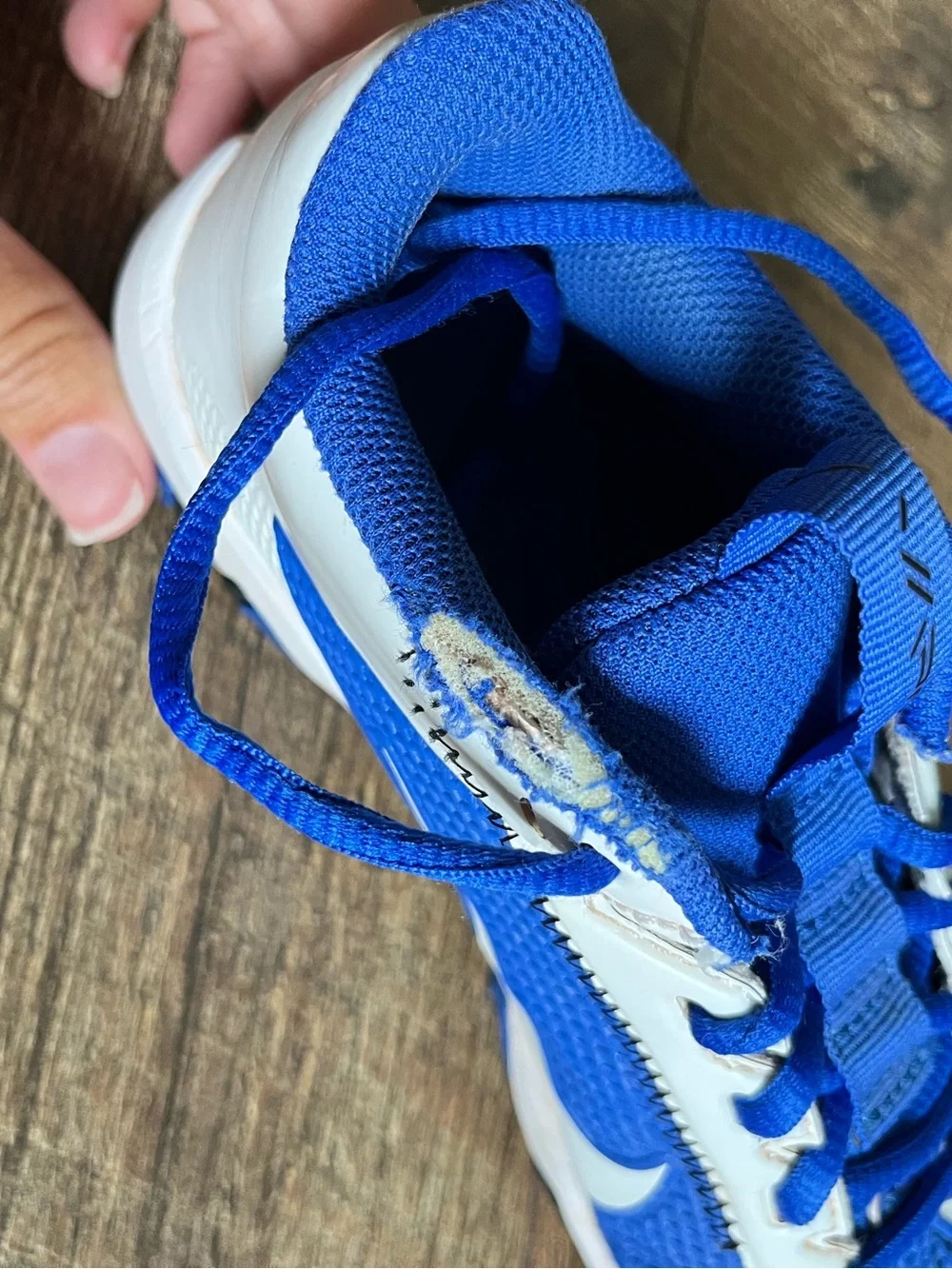 Nike Vapor Edge Shark 2 GS 'Hyper Royal' baseball cleats size 2
